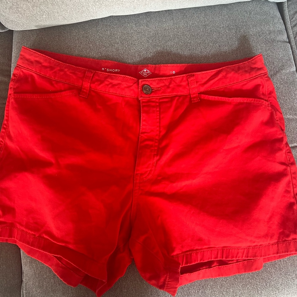 St. John's Bay Vibrant Red Women's Shorts